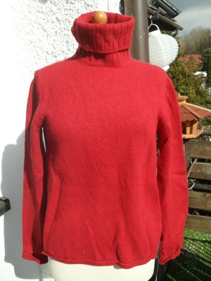 pullover rollkragen rot