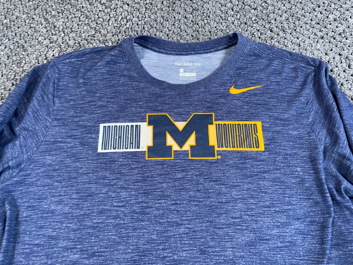 michigan dri fit t shirt
