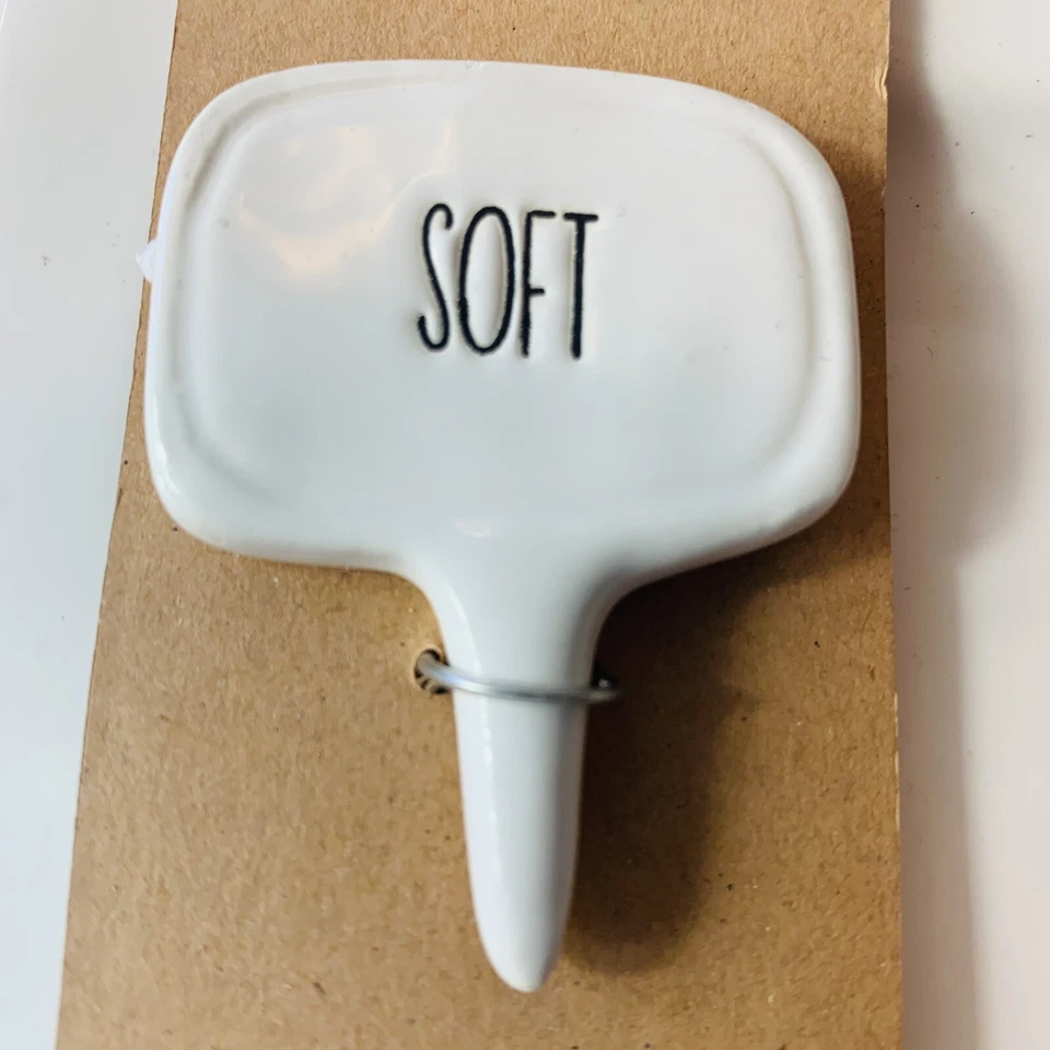 Mud Pie Bon Appi-Cheese Plate Square Embossed White Cheese Plate Markers 8” X 8” - Image 3 of 4