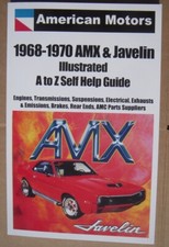 Amc Amx Javelin Self Help Book 1968 1969 1970 Limited Production
