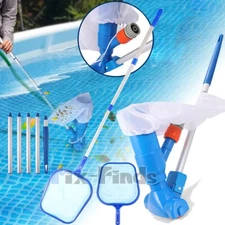 Handheld Vacuum Swimming Pool Jet Cleaner 5Section Pole Ground Spa Pond Fountain