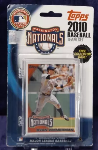 2010 Topps Baseball - Washington Nationals - 17 Cards - Factory Sealed Team Set