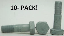 (10 PACK) 7/8"-9 x 3-1/4" Structural Bolt Heavy Hex Cap Screw A325 Galvanized NH