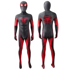 Miles Morales 10 Years Spider-Man Jumpsuit Cosplay Bodysuit Costume Halloween US