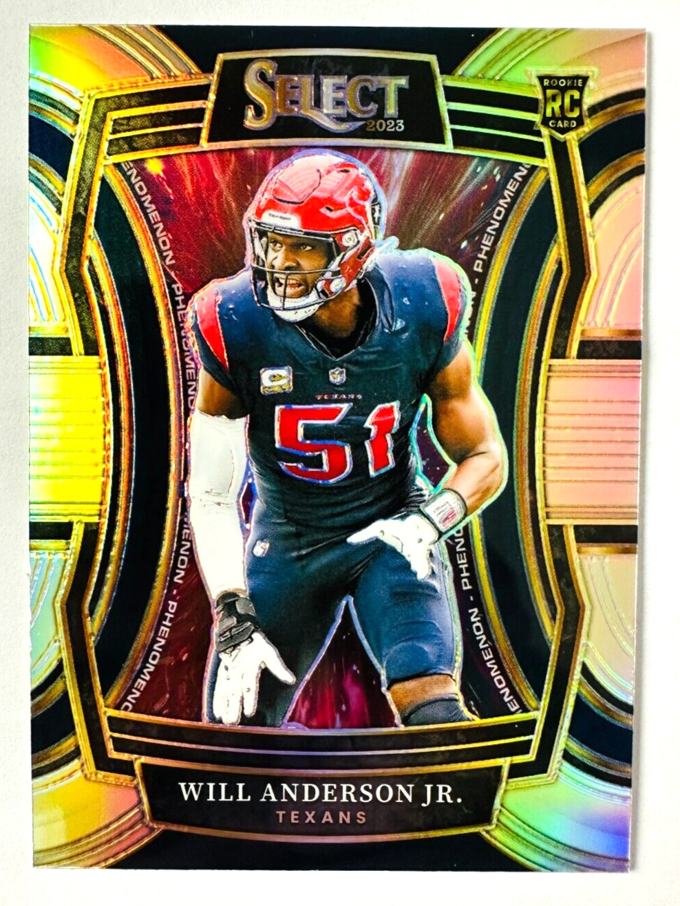 2023 Panini Select Will Anderson Jr. SILVER Prizm RC Phenomenon Texans Rookie!