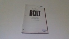 Walt Disney Pictures Bolt Wii Instructions Booklet