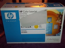 Genuine HP CB402A OEM 642A Yellow Toner New Open Box Sealed Bag