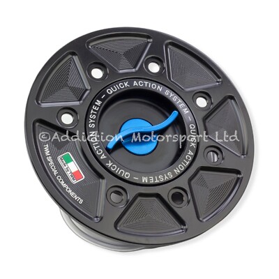 『TEN CAP CHAMBRY BLUE』 TWM Keyless Quick Release Action Blue Fuel Cap for Kawasaki ZX-10R
