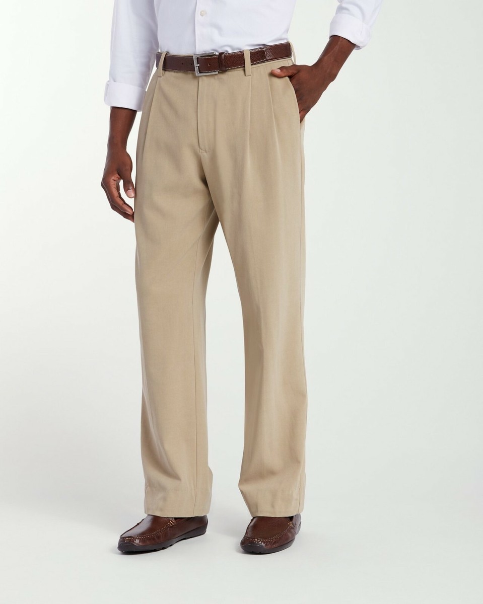 Tommy Bahama New Thomas Relaxed Double-Pleat Pants Sisal Size