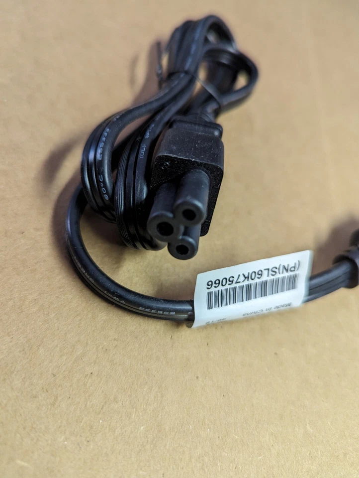 Clover-Leaf Grounded US Power Cable: 3 Foot, 3 Prong C5 Connector Cord Longwell - Image 2 of 4