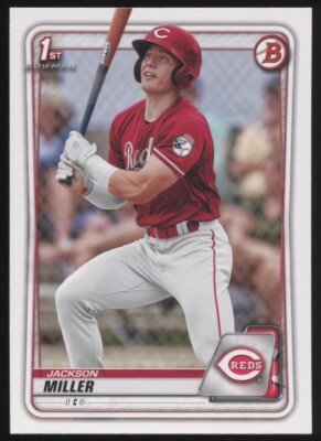 2020 BOWMAN DRAFT #BD-116 JACKSON MILLER PAPER BASE QTY AVAIL REDS