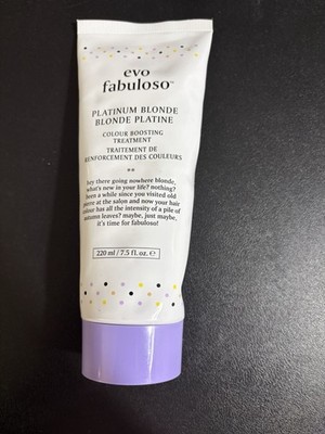 EVO FABULOSO Platinum Blonde COLOUR BOOSTING TREATMENT 7.5 oz / 220ml Sealed