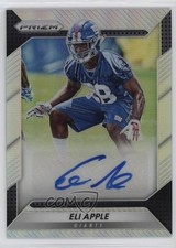 2016 Panini Prizm Rookie Auto Silver Prizm Eli Apple #RA-EAP Auto 04cw