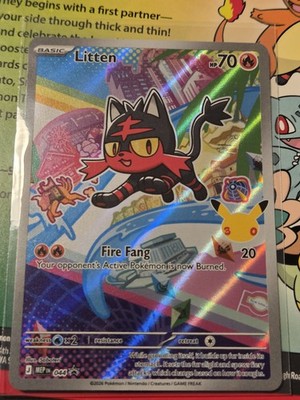 Pokemon Litten 044 Me: Mega Evolution Promo Holo