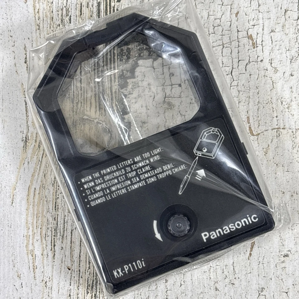 Panasonic KX-P110i Black Nylon Printer Ribbon Original OEM Sealed -QTY 2 - Image 4 of 4