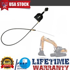 Excavator Throttle Cable Controller Bendable Manual Throttle Motor Control 40"