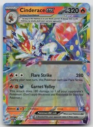 Cinderace ex 038/217 Ascended Heroes Double Rare Holo