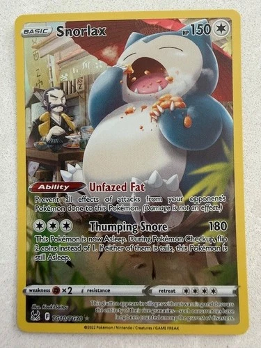 Pokemon Snorlax TG10/TG30 Lost Origin (Ultra Rare Full Art)