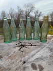 Lot of 6 Vintage Coca Cola Bottles Charlottesville VA Green Glass Coke Bottles