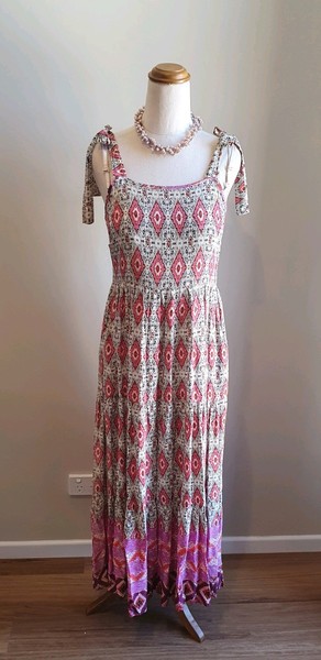 BOHO Australia Lovely  Maxi Slip Dress Washable Size S