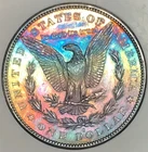 1879 S MORGAN DOLLAR**RAINBOW SEMI PROOF LIKE MS+++++ NR #74906