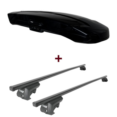 Dachbox Thule Vector Alpine + Dachträger Thule für Mercedes GLS Typ X167 set neu