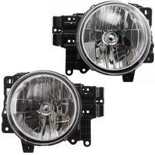 Headlight Set For 2007-2014 Toyota FJ Cruiser Left and Right 2Pc