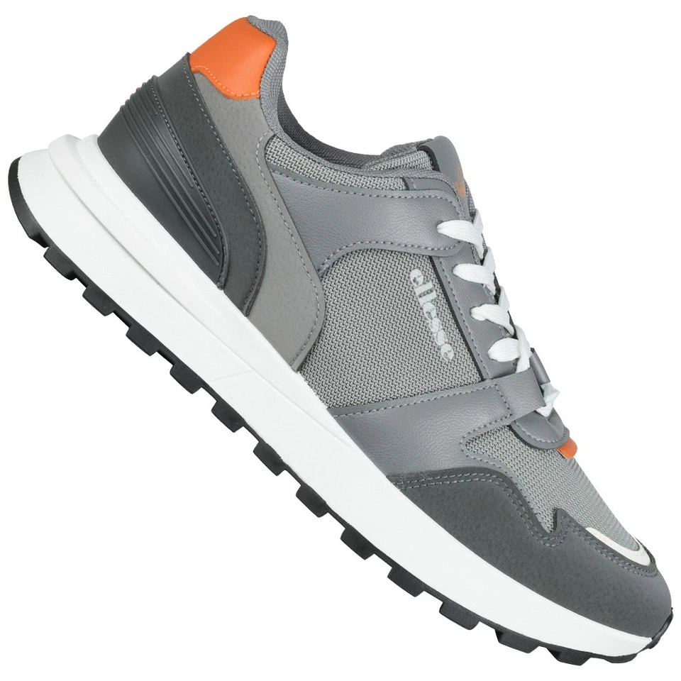 ellesse Riva Runner Herren Casual Freizei Sneaker Schuhe grau weiß neu