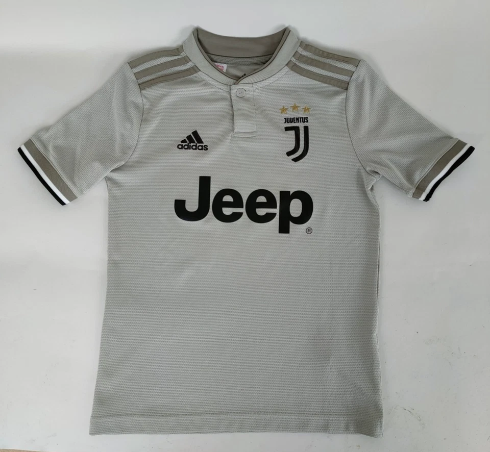 Maglia calcio original Juventus Jeep Adidas 2018/19 tg S bimbo 9-10anni grey-83U - Immagine 3 di 4