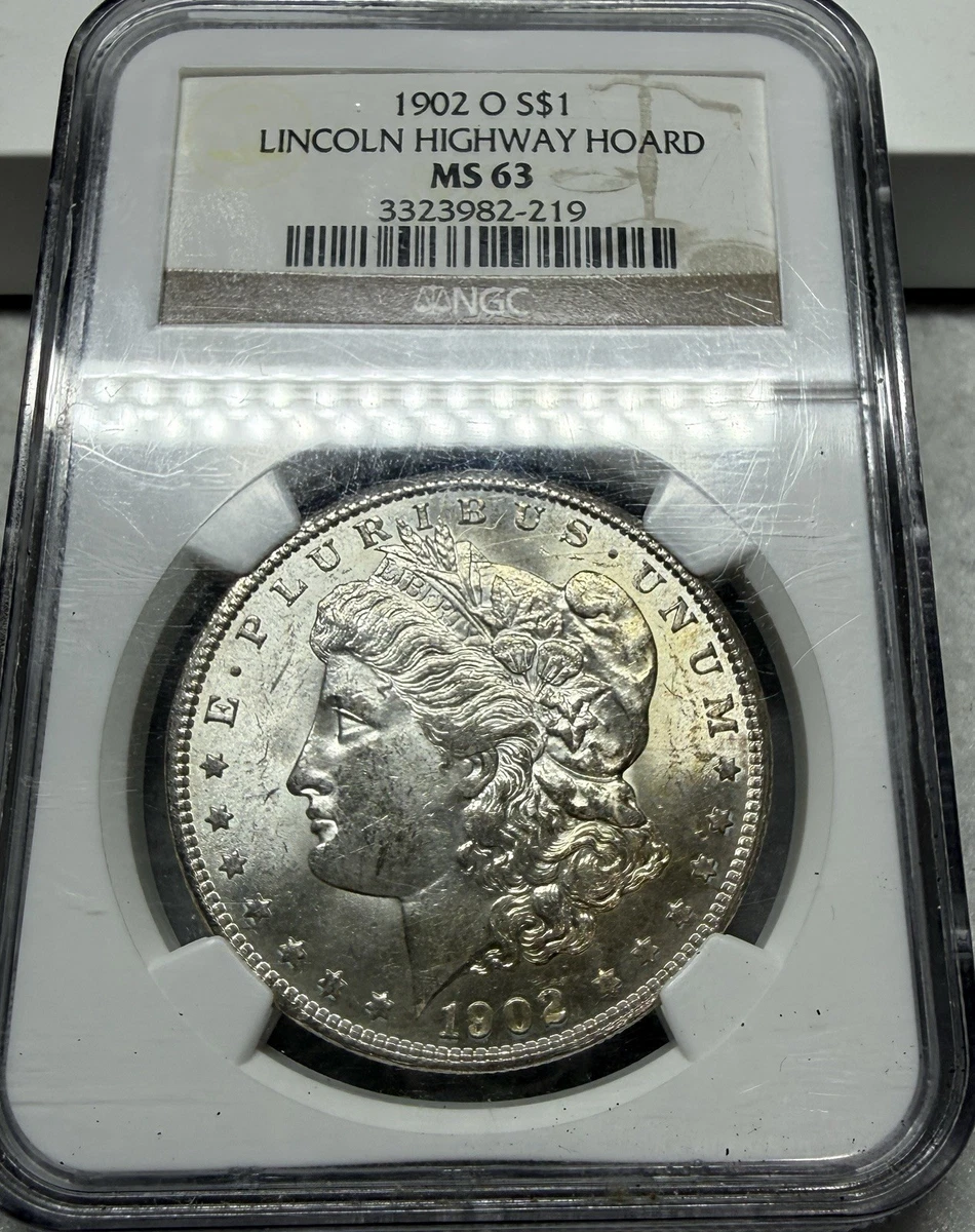 25+ MS 63 Graded 1902 Year Morgan US Dollars (1878-1921) for sale