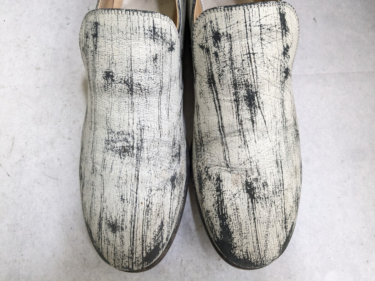 Maison Martin Margiela White Sock Loafers with Multicolor Paint Splatter Maison Margiela Replica Painter - Off White / Paint – Kith  main image 4