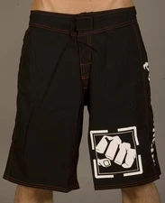 PUNISHMENT Fight Shorts - MMA JiuJitsu Wrestling - Black - Men's Size 30, 36