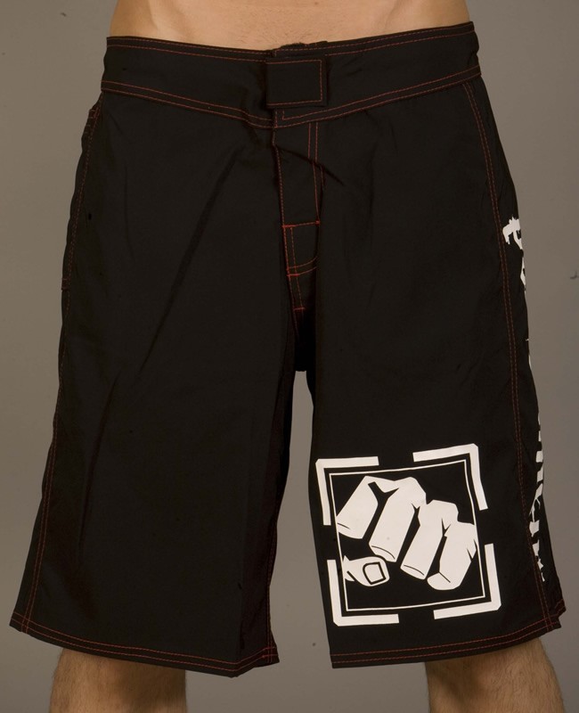 PUNISHMENT Fight Shorts - MMA JiuJitsu Wrestling - Black - Men's Size 30, 36