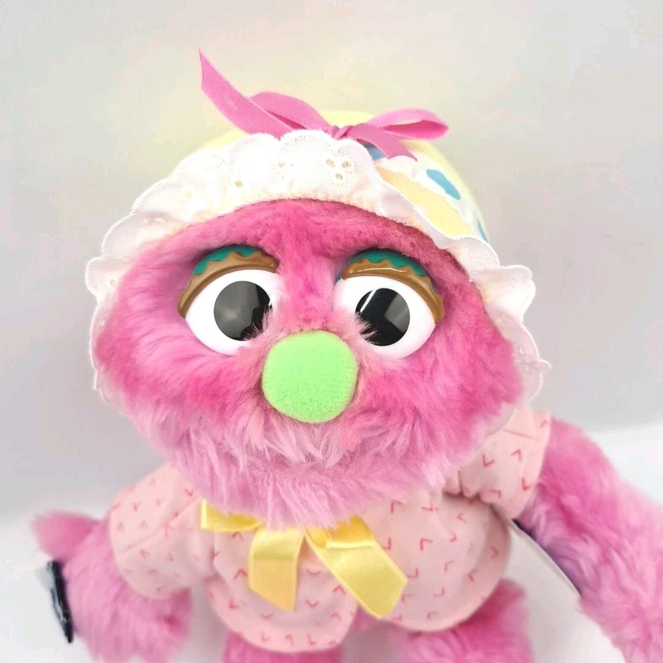 Vintage 1995 Sesame Street Baby Natasha Pink Plush Doll With Tags - Image 3 of 4