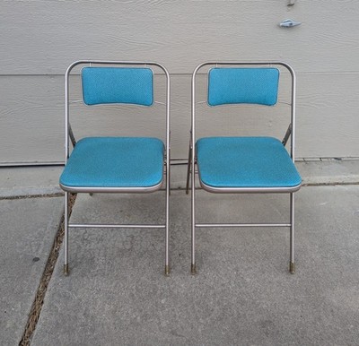 【2脚セット】USA Samsonite ヴィンテージ フォールディングチェア Vintage Set of 2 Samsonite Mid Century Modern Metal Folding Chairs