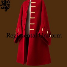 Pirate Captain Frock Coat Historical Costume Cosplay Halloween Moon Wool Coat