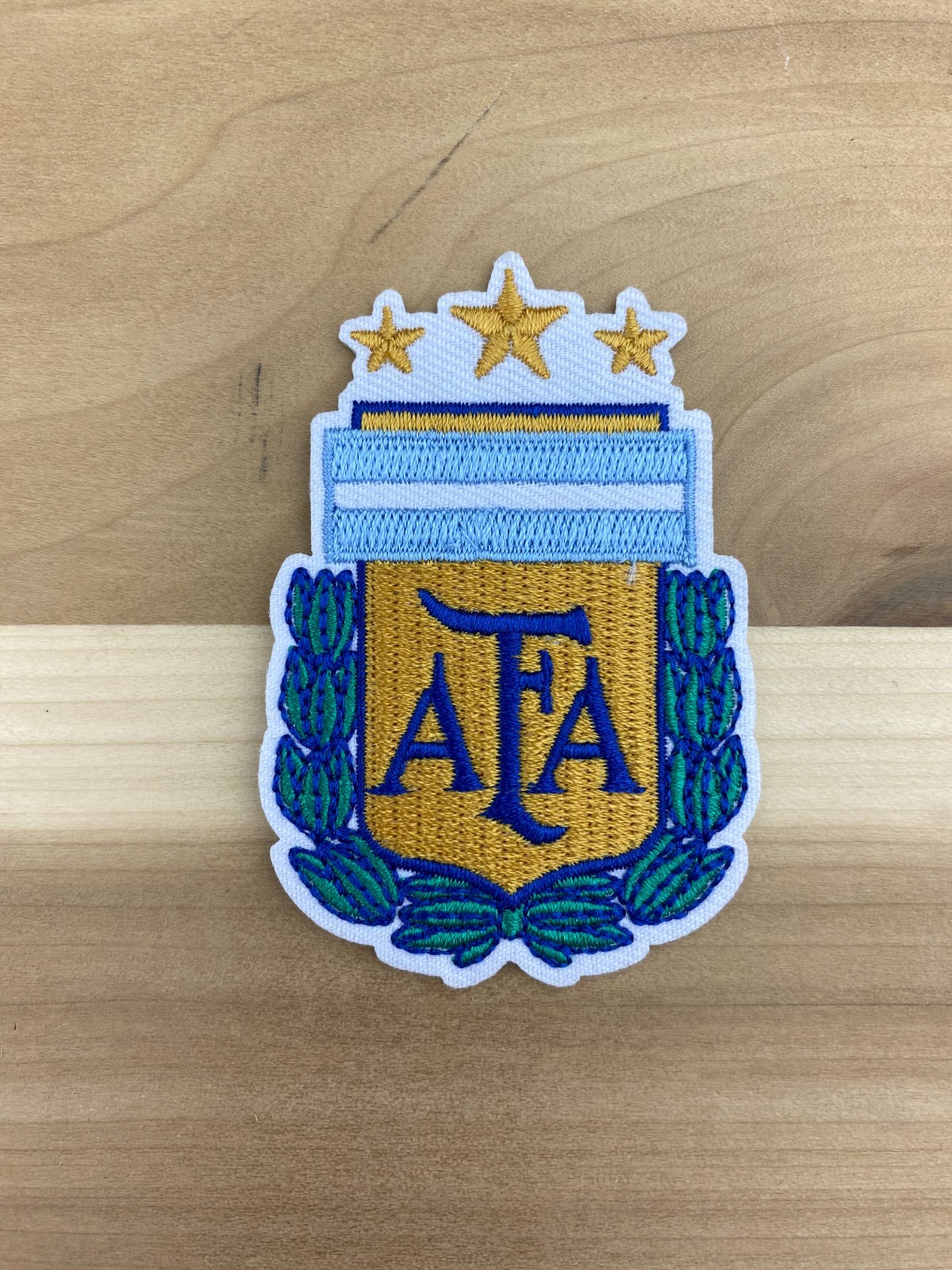 Argentina Futbol Embroidered Iron on Patch 3"x2"