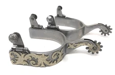 AJ Tack Men's Sweet Iron Western Engraved Spurs