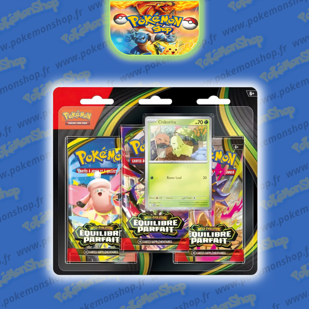 POKEMON TRIPACK ME03 ÉQUILIBRE PARFAIT MÉGA ÉVOLUTION TGC JCC - Image 3