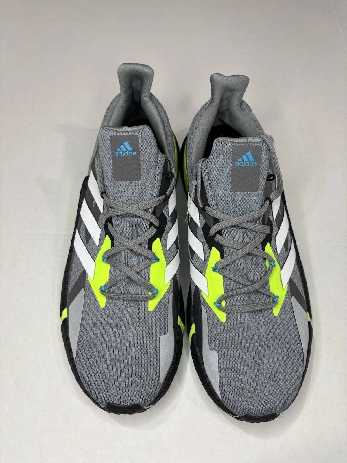Adidas X9000L4 FW8385 Grigio Verde Nero Scarpe da Corsa Uomo Taglia 12