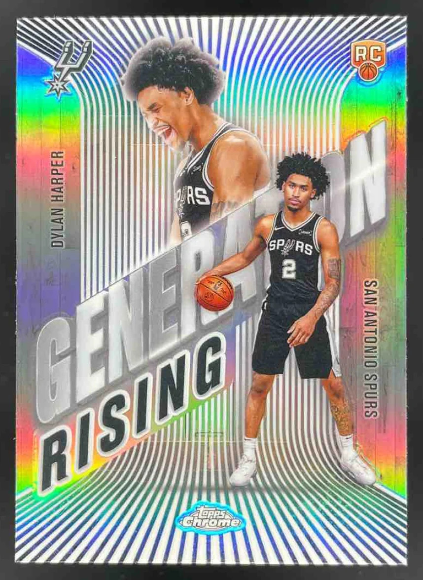 2025-26 Topps Chrome Generation Rising Refractor #GR-2 Dylan Harper RC