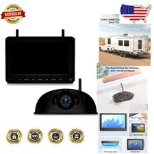 HD 1080P 7" RV Backup Camera Monitor, Wireless Furrion Mount, Night Vision, DVR