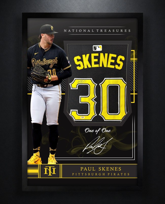 Paul Skenes Signed Pittsburgh Pirates Nike Jersey Framed PSA COA Auto Display