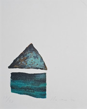 Renzo Nucara - Serigrafia Polimaterica Collage - Opera Originale 1992 Firmata