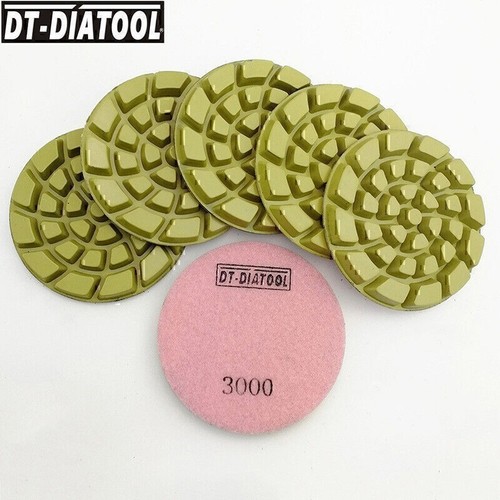 Diamond Polishing Pads 6pcs/set 4''/100mm Grinding Cement Floor Sanding Discs - Picture 16 of 16