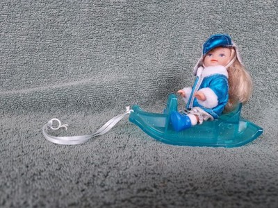 Simba Steffi Love Evi's Winter Slide Doll, Original Clothes & Sled - Ships Free!