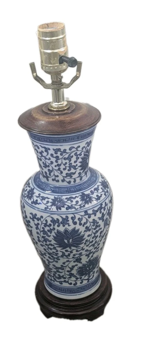 Blue Porcelain Lamp In Collectible Table Lamps for sale | eBay