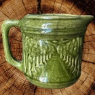 Scarce 1930’s/40’s Brush McCoy Pottery Pitcher Avenue of Trees 4” Grandma Core