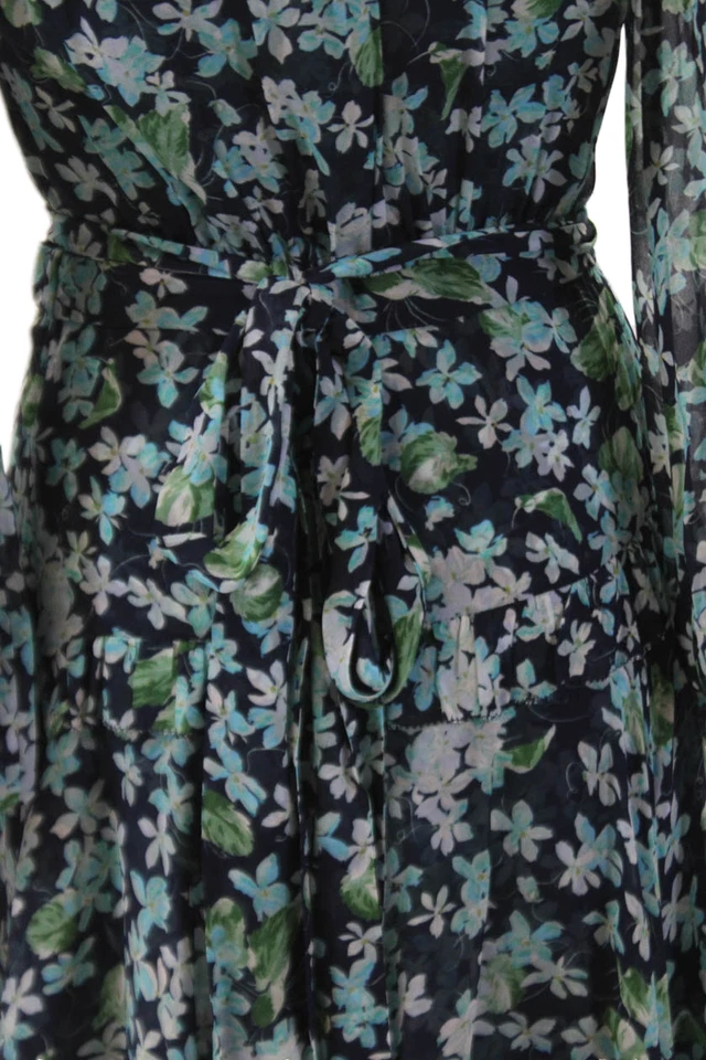Mini Vestido Floral Zimmermann Para Mujer Mangas Largas Encaje Envolvente Talla 1 Foto 4 de 4