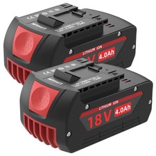 2 Pack 18V Replacement Battery for Bosch 18V 4000mAh Li-ion